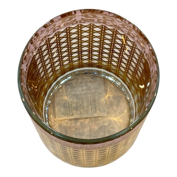 PATINA VIE Cote D’Azure Rocks Glass Woven 18K Gold Filigree Pattern 15oz NEW - Picture 3 of 5